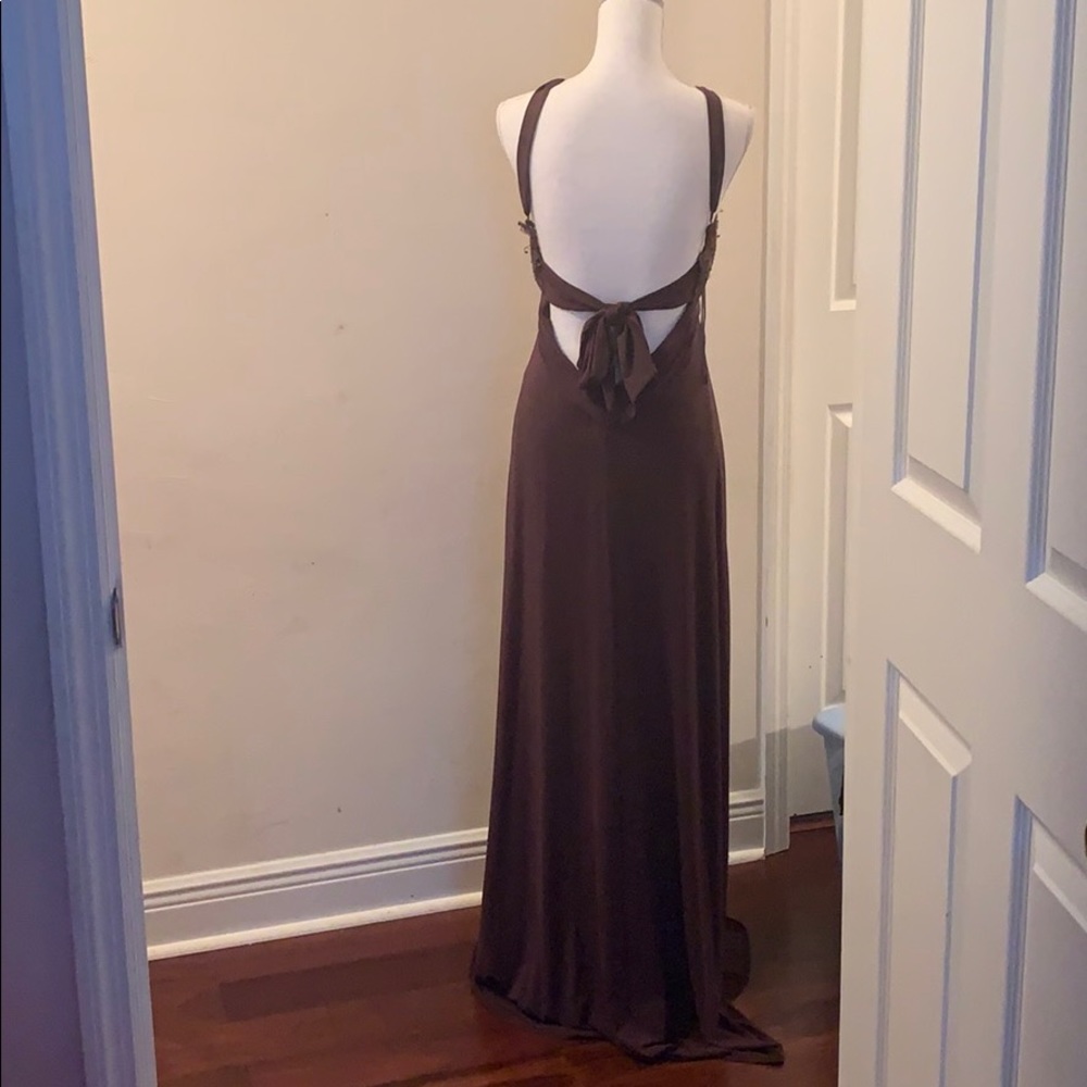 Beautiful brown BCBG gown
